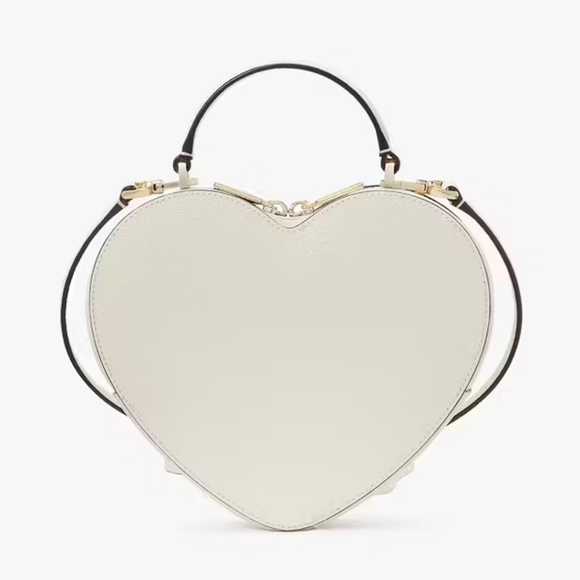 Kate Spade Love Shack Rattan Heart Crossbody, Meringue Multi - Picture 5 of 6
